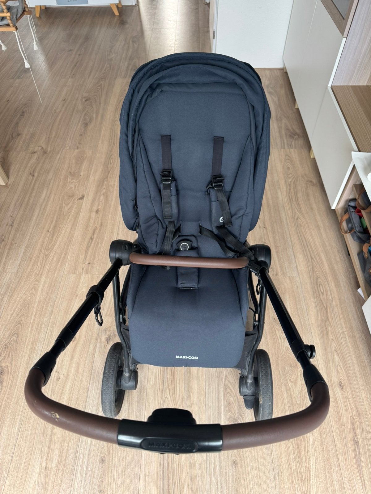 Maxi-Cosi Street+ Kinderwagen Donkerblauw–Reiswieg, Gebruikt, Met reiswieg, Maxi-Cosi, Ophalen