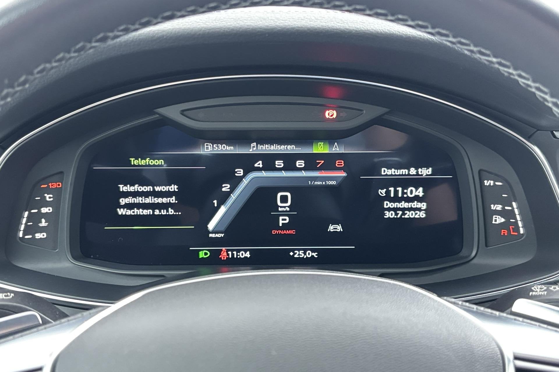 Audi A6 Avant 40 TFSI S edition Elegante zakelijke stationwa, Gebruikt, Leder en Stof, Zwart, Origineel Nederlands