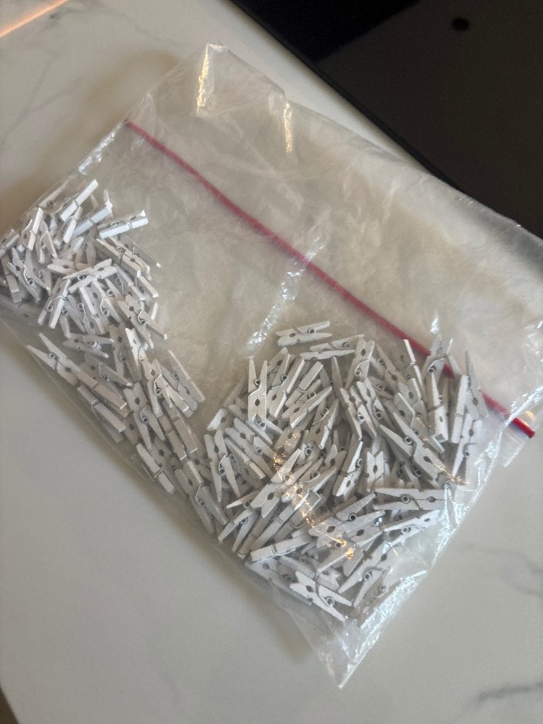 Houten mini wasknijpers 100 plus, Overige thema's, Overige typen, Nieuw, Overige merken