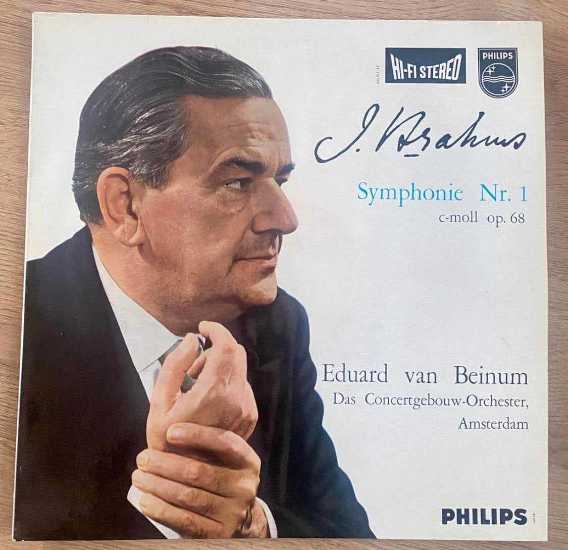 lp: Brahms - Symphony no.1 in C Minor (1959), Ophalen of Verzenden, Gebruikt