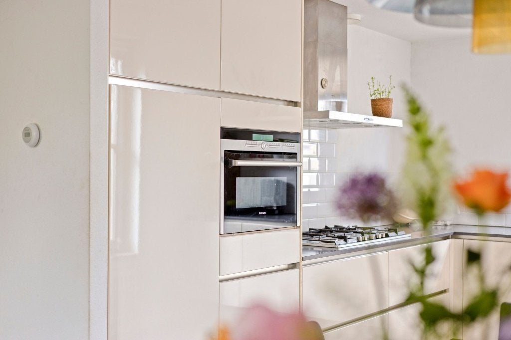 Complete keuken inclusief apparatuur, Ophalen, Gebruikt, Hoekkeuken, Crème