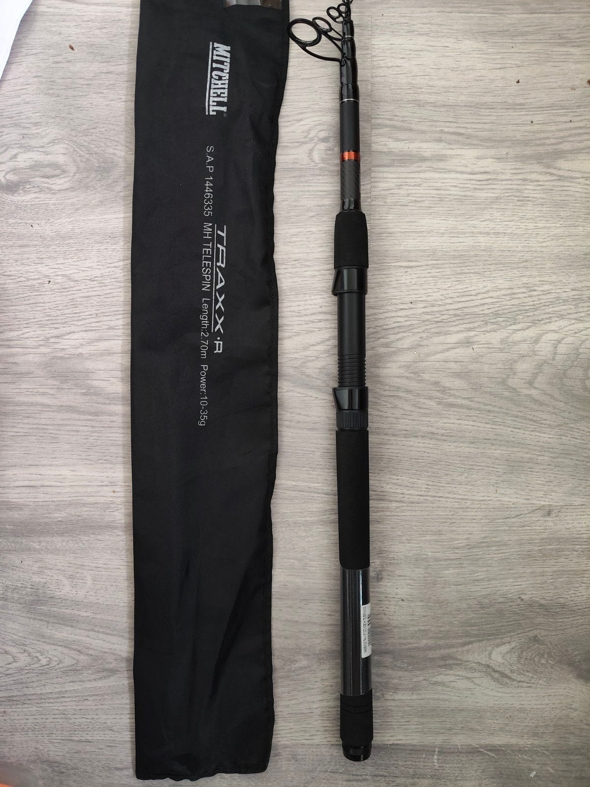 Spin hengel Mitchel traxx telespon 2,7m 10-35, Verzenden, Nieuw, Werphengel