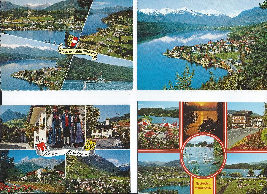 30 Ansichtkaarten Osterreich  O.A. Seebodem Mildstattersee, Ophalen of Verzenden, Voor 1920, Gelopen, Oostenrijk