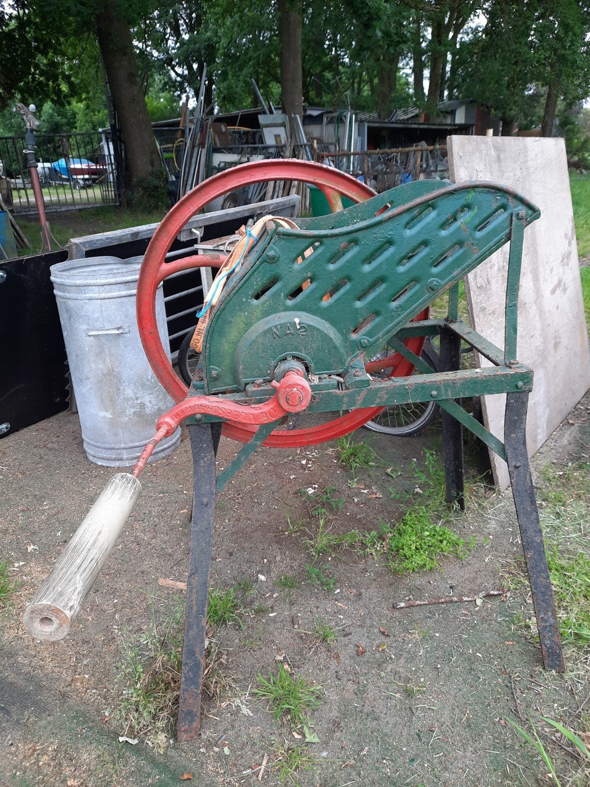 Bietenmolen., Ophalen, Gebruikt, Tuinslang