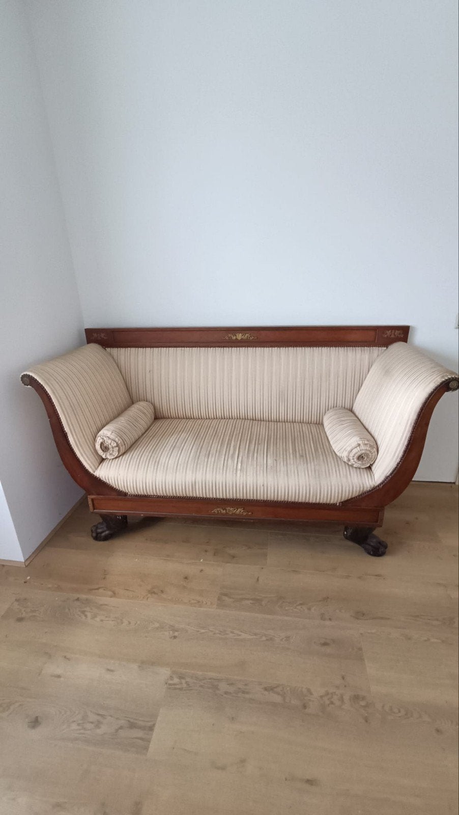 Antieke Biedermeier sofa, Ophalen