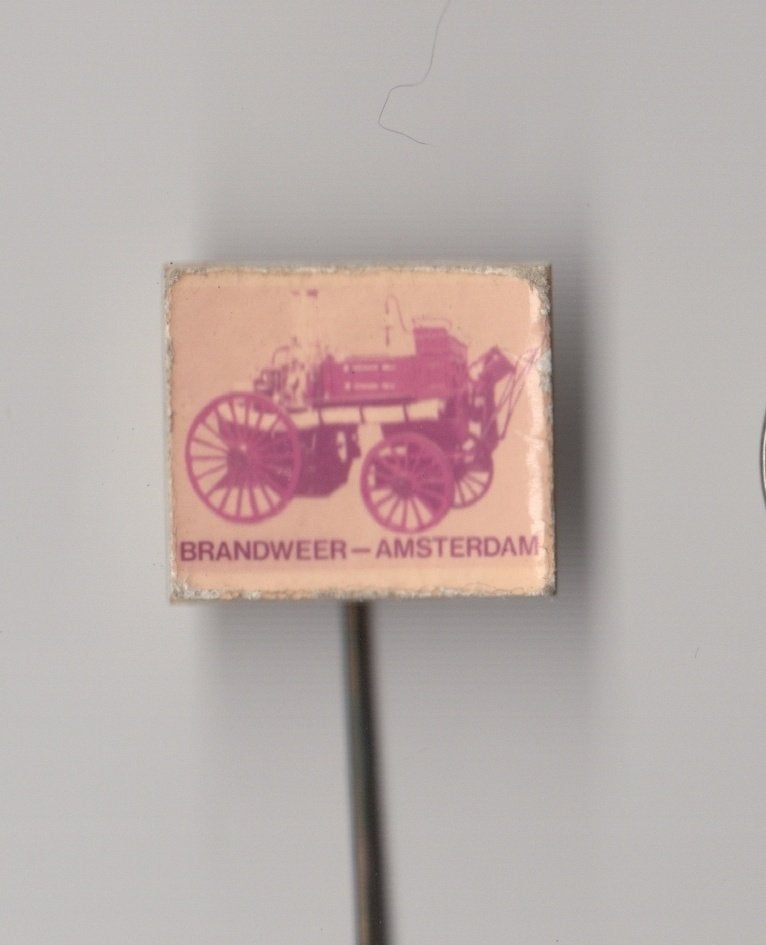 Brandweer Amsterdam speldje, Gebruikt, Niet vindbaar, Niet vindbaar, Speldje of Pin