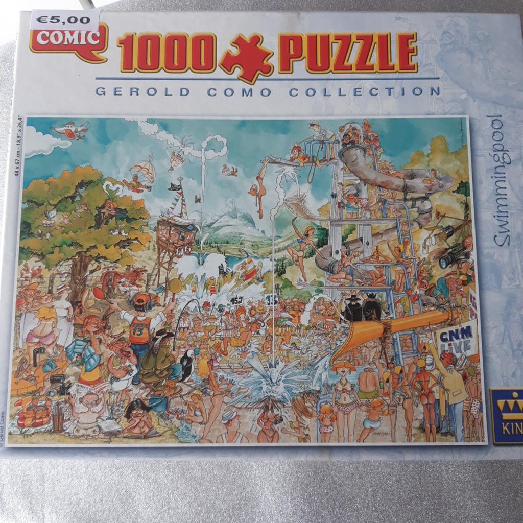 Comic Puzzel 1000 Stukjes - Swimmingpool, Ophalen
