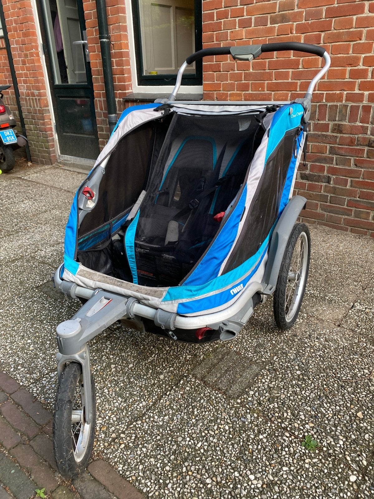 Thule Chariot Chinook, Fietsen en Brommers, Ophalen, Gebruikt, Vering, Kinderkar