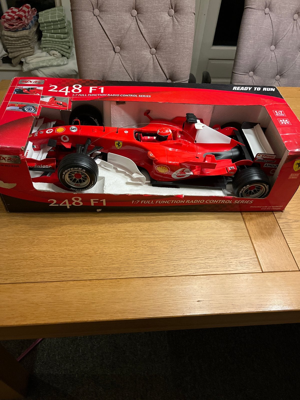 Ferrari 248 F1 RC Auto 1:7 Ready to Run, Zo goed als nieuw, Auto onroad, RTR (Ready to Run), Ophalen
