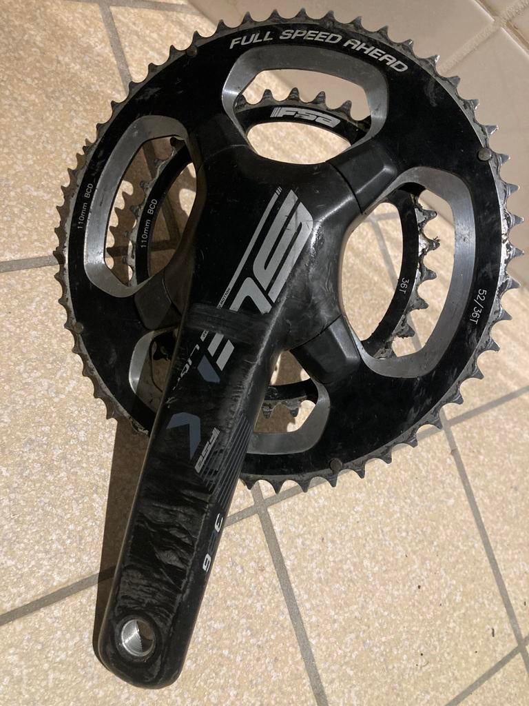 FSA crankset SLK Light Carbon, Fietsen en Brommers, Fietsonderdelen, Crankstel of Pedalen, Gebruikt, Ophalen of Verzenden, Racefiets