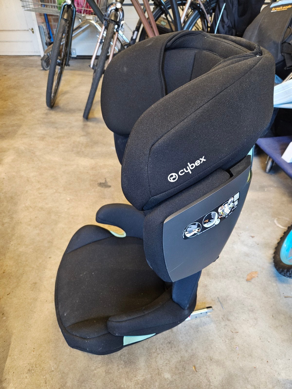 Cybex Solution x i-Fix autostoel - Zwart, Overige merken, Gebruikt, 15 t/m 36 kg, Verstelbare rugleuning