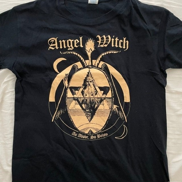 Angelwitch shirt size M, Ophalen of Verzenden, Zo goed als nieuw, Maat 48/50 (M), Zwart