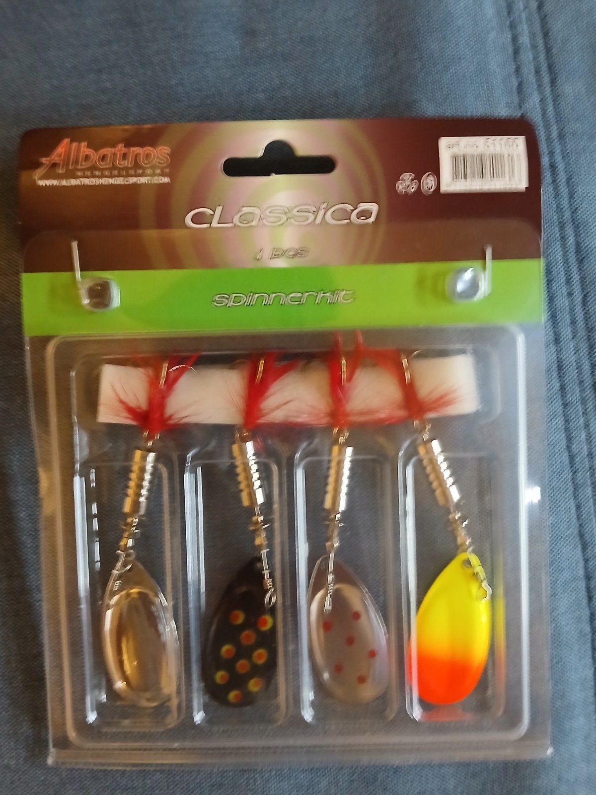 Albatros Classica Spinnerbait Set - 4 stuks, Ophalen, Nieuw, Kunstaas