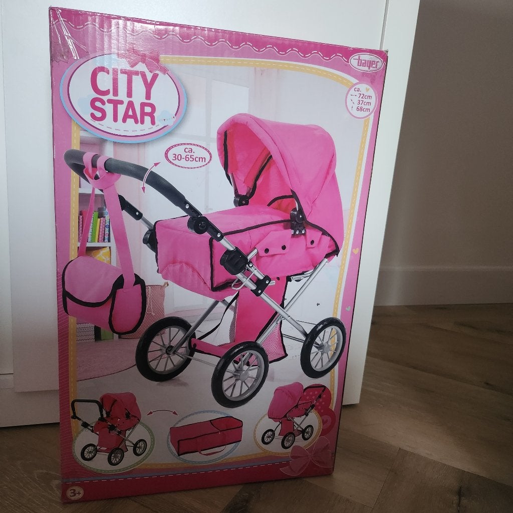 Bayer City Star speelgoed kinderwagen, Ophalen, Zo goed als nieuw, Overige typen