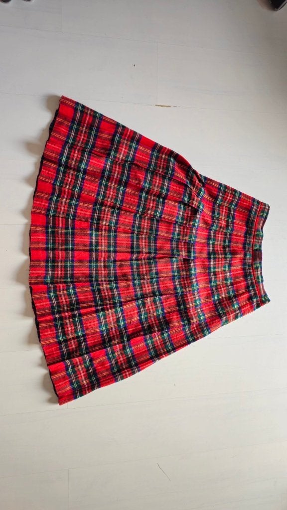 Geruite rok Schotse ruit tartan, Kleding | Dames, Ophalen of Verzenden, Gedragen, Rood, Boven de knie