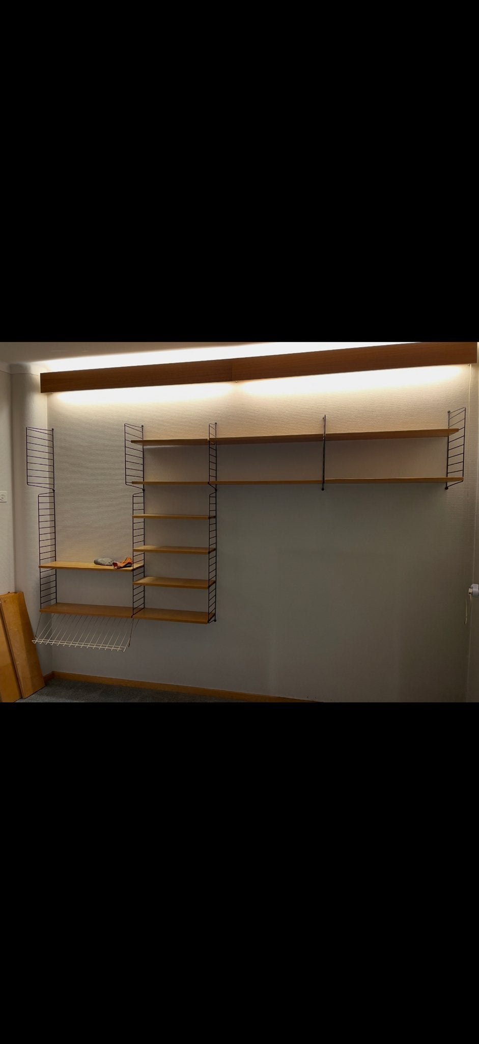 Vintage String wandmeubel / boekenplank systeem - Made in Sw, Ophalen, Met plank(en), Gebruikt, 50 tot 100 cm