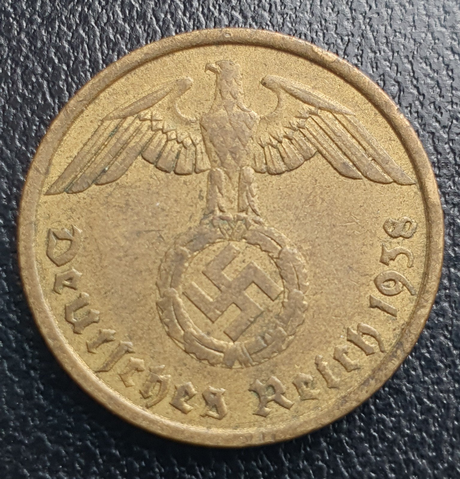 Nazi Duitsland munt 10 pfennig 1938 Derde Rijk Duitsland., Ophalen of Verzenden, Duitsland, Losse munt