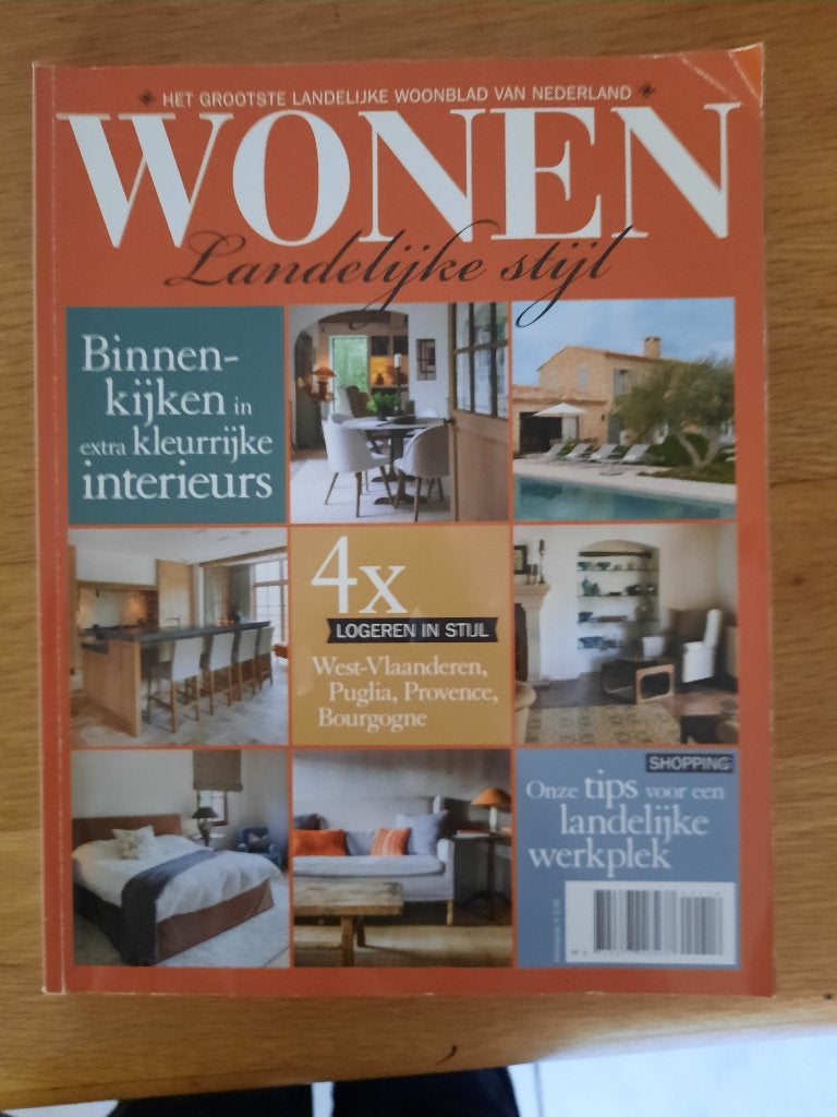 Wonen landelijke stijl augustus-september 2016, Boeken, Ophalen of Verzenden, Zo goed als nieuw, Overige typen