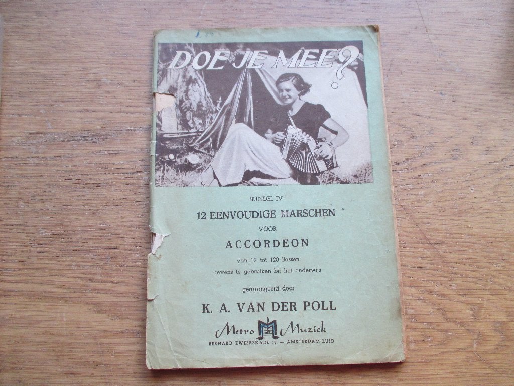 DOE JE MEE ? -BUNDEL 3 - VOOR ACCORDEON, Gebruikt, Ophalen of Verzenden, Artiest of Componist, Populair