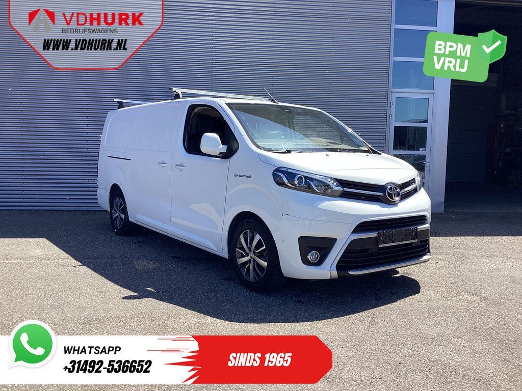 Toyota PROACE Electric Worker L3 75 kWh 345km WLTP 2x Schuif, 136 pk, Gebruikt, 4 cilinders, Leder en Stof
