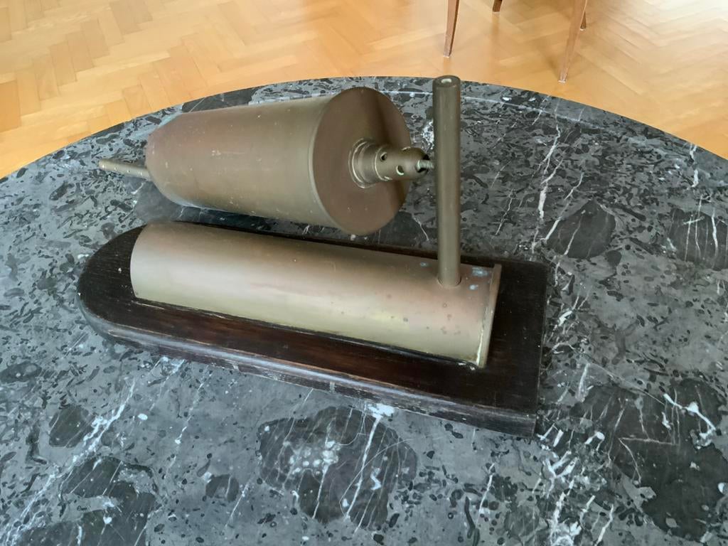 Trench Art Gasalarm Bel, Verzamelen, Militaria | Algemeen, Ophalen of Verzenden, Landmacht, Nederland