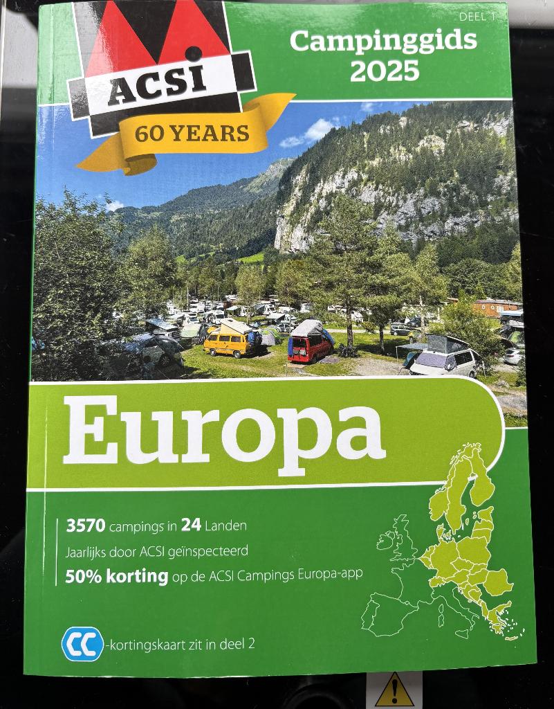 ACSI Campinggids Europa 2025 - 60 jaar editie, Overige merken, Europa, Nieuw, Ophalen of Verzenden