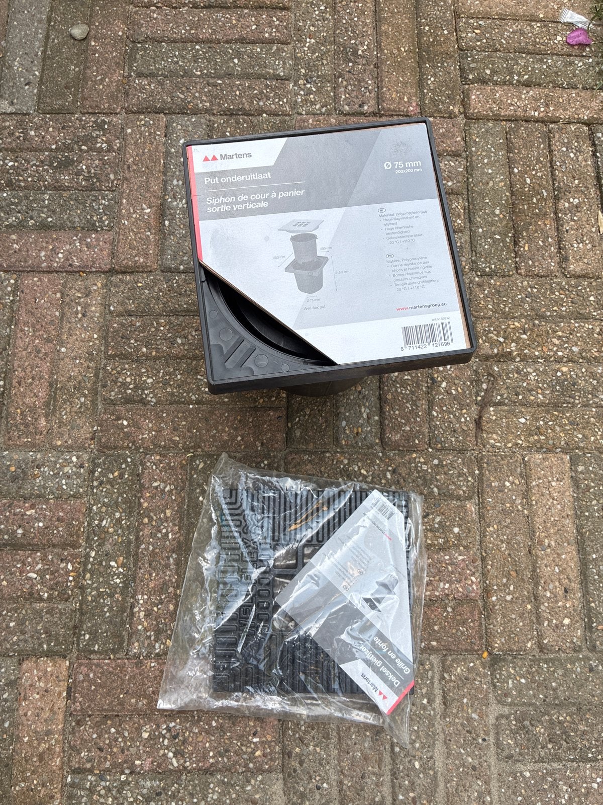 Martens Put onderuitlaat Ø 75 mm met deksel gietijzer, Doe-het-zelf en Verbouw, 60 tot 80 mm, Ophalen of Verzenden, Zo goed als nieuw