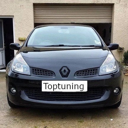 Zwart logo cover RENAULT CLIO 3 2005–2008 GT, RS 197, Auto diversen, Ophalen of Verzenden, Toptuning, Info@toptuning.nl, A'foort