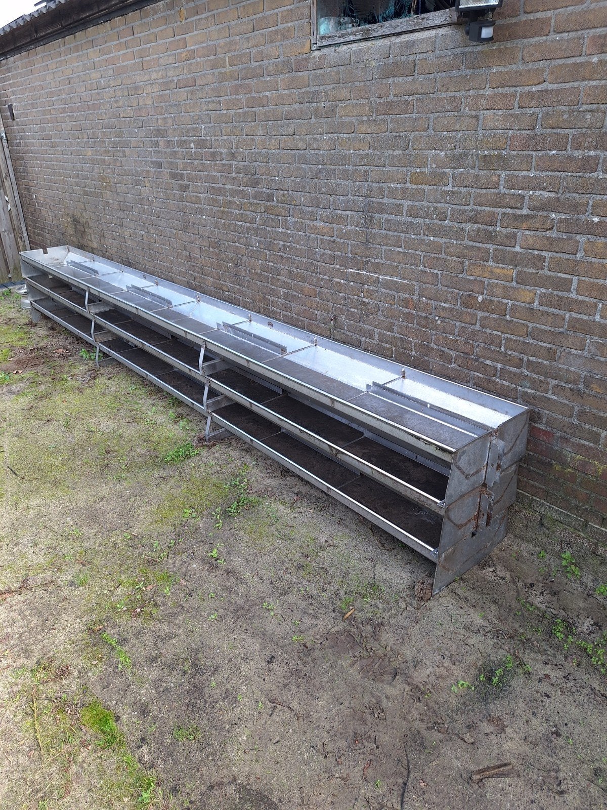 Rvs voerbakken 476cm, Ophalen, Gebruikt, ., .