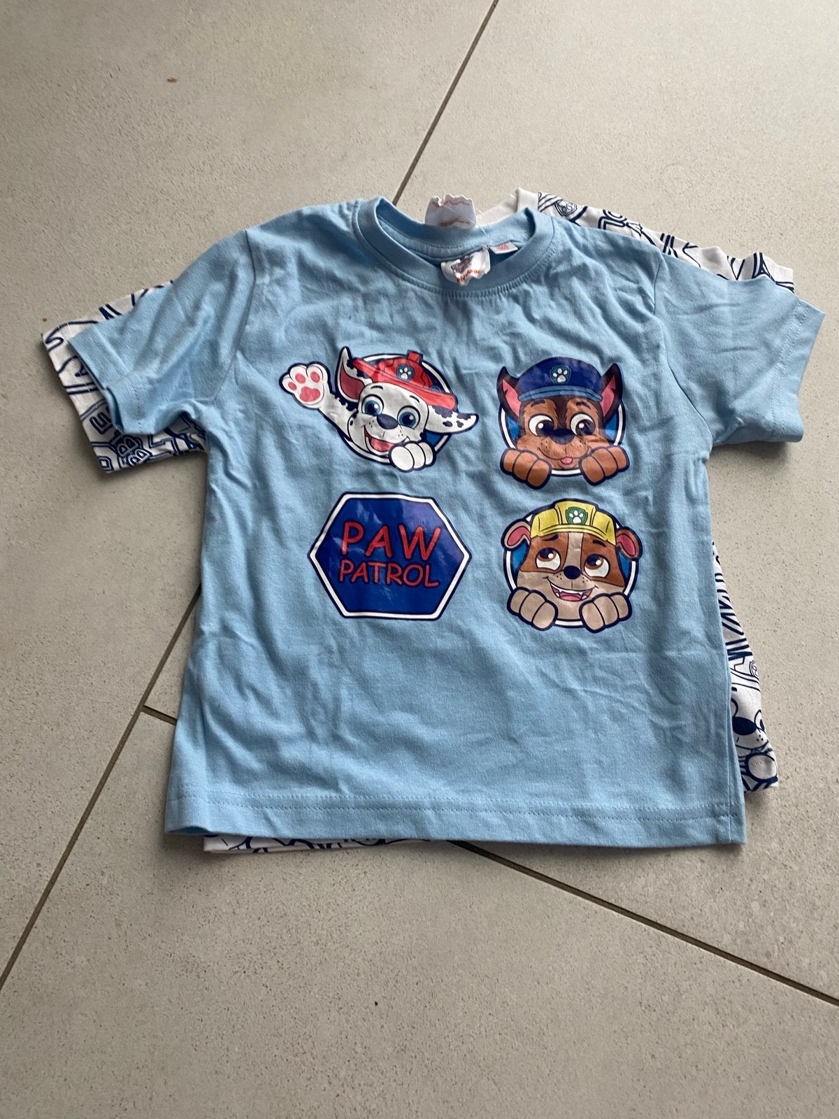 Paw Patrol T-shirts maat 104/110 - Set van 2, Ophalen of Verzenden, Gebruikt, Jongen, Shirt of Longsleeve