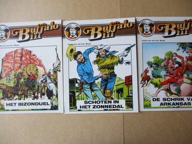 w0033 buffalo bill 6x, Meerdere stripboeken, Ophalen, Gelezen