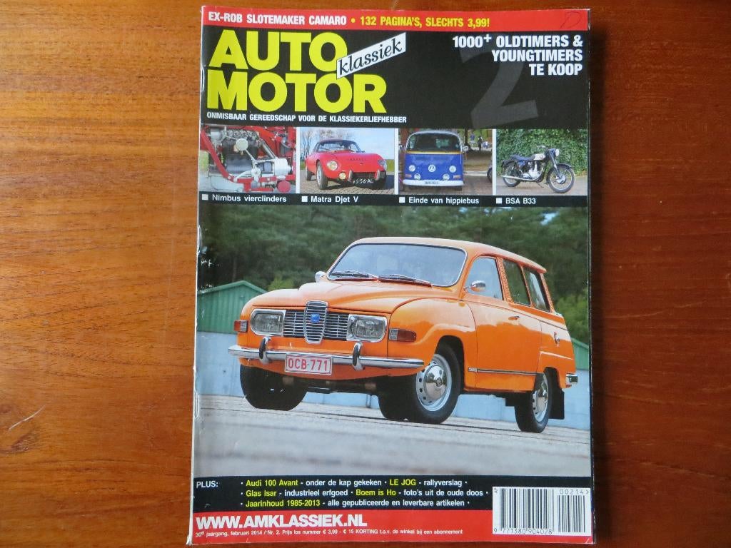 Auto Motor Klassiek 2 2014 Saab 95 VW Kombi Matra Djet, Isar, Ophalen of Verzenden, Nieuw, Volkswagen