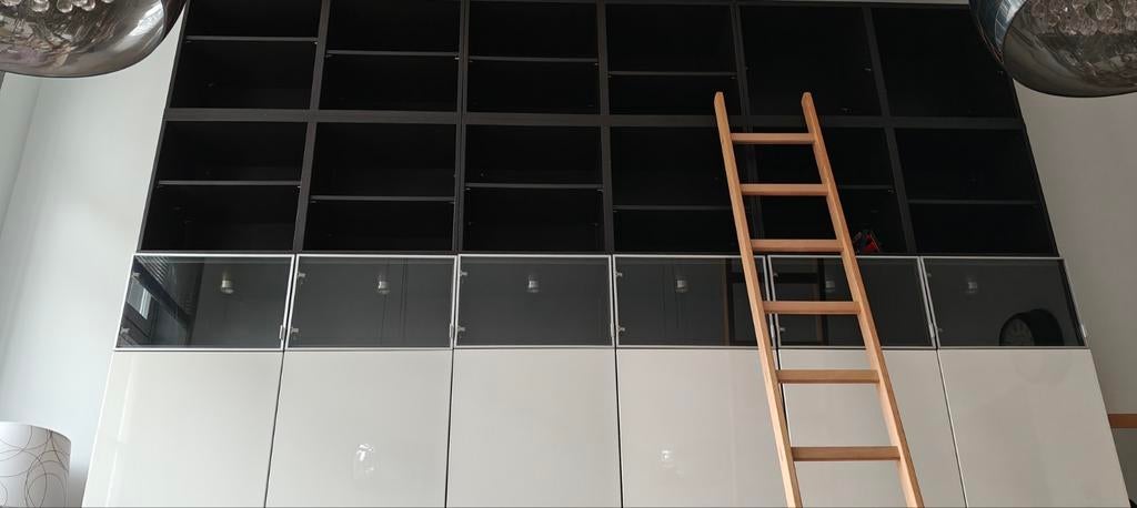 IKEA Besta / Billy combinatie wandkast - 360x358cm, Overige materialen, 200 cm of meer, Ophalen of Verzenden, 200 cm of meer