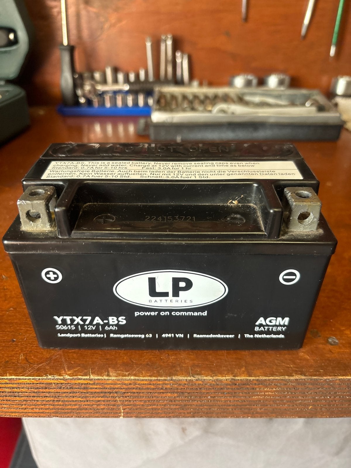 Accu YTX7A-BS / ntx7a Landport, Motoren, Ophalen of Verzenden, Gebruikt