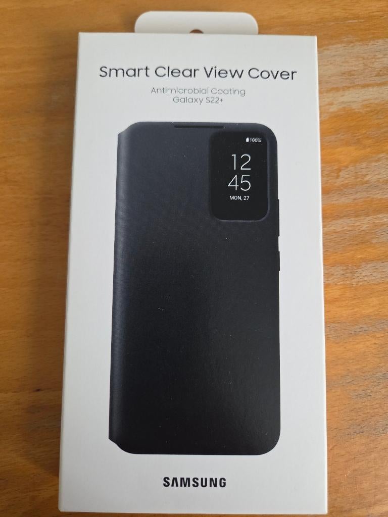 Samsung Smart Clear view cover S22plus Nieuw - zwart, Ophalen of Verzenden, Nieuw, Overige modellen, Hoesje of Tasje