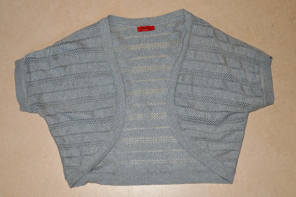 Grijs gebreid bolerotje - Zageta 3xl, Maat 46/48 (XL) of groter, Ophalen of Verzenden, Grijs, Zageta