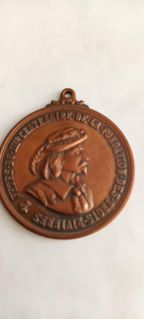 Historische Medaille Trois-Rivières 1634-1934, Ophalen of Verzenden