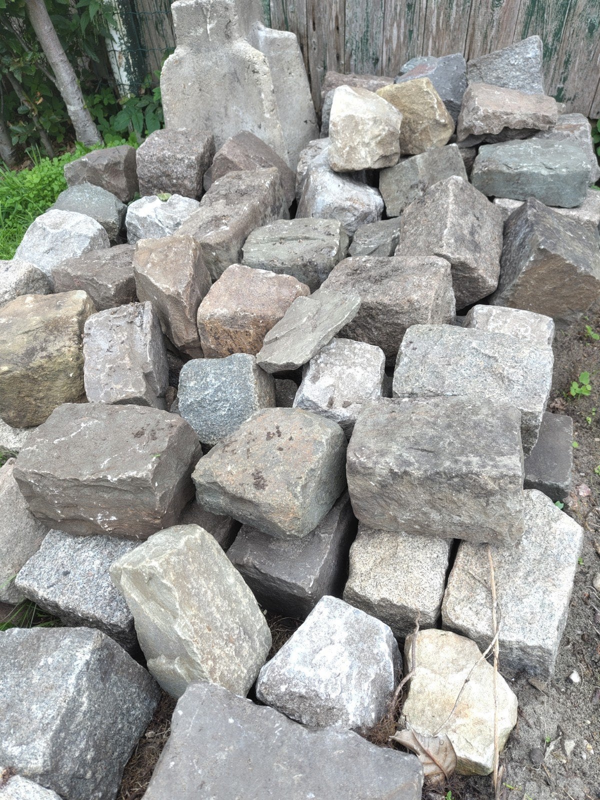 Natuurstenen kasseien, Tuin en Terras, Ophalen, Gebruikt, Graniet, Kei