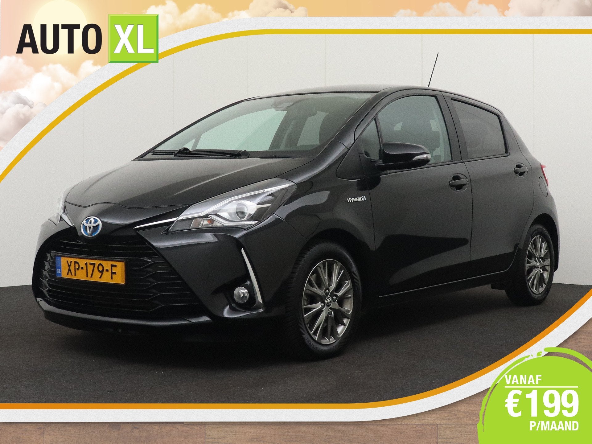 Toyota Yaris 1.5 Aut. Hybrid Dynamic Camera Climate Navi Pri, Euro 6, 4 cilinders, Zwart, Origineel Nederlands