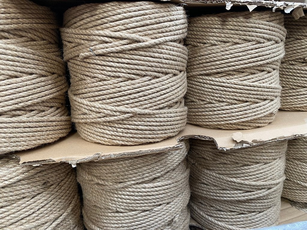 TOUW JUTE 6mm/rollen a 200mtr  3-strengs, Ophalen, Nieuw, Overige typen