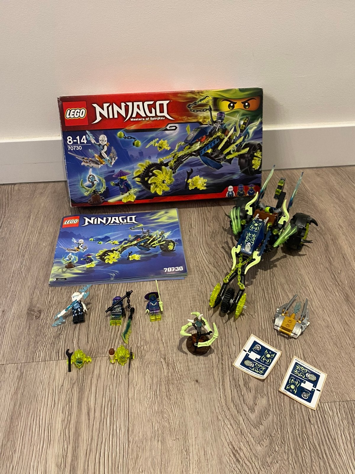 LEGO Ninjago 70730 - Chain Cycle Ambush 100% Compleet, Ophalen of Verzenden, Zo goed als nieuw