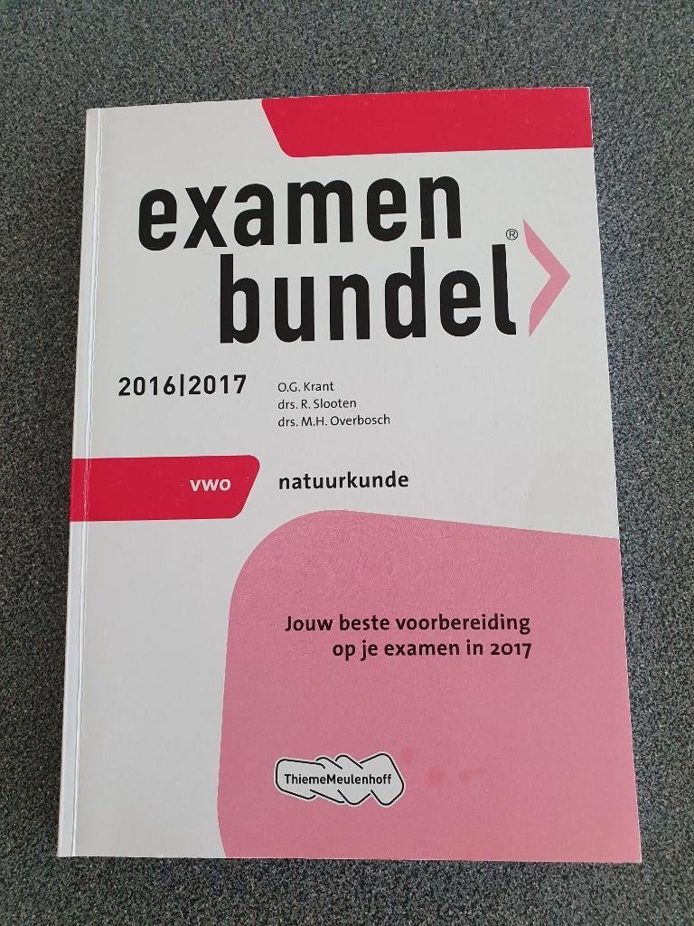 Examenbundel VWO natuurkunde, Ophalen of Verzenden, Gelezen, VWO, Natuurkunde