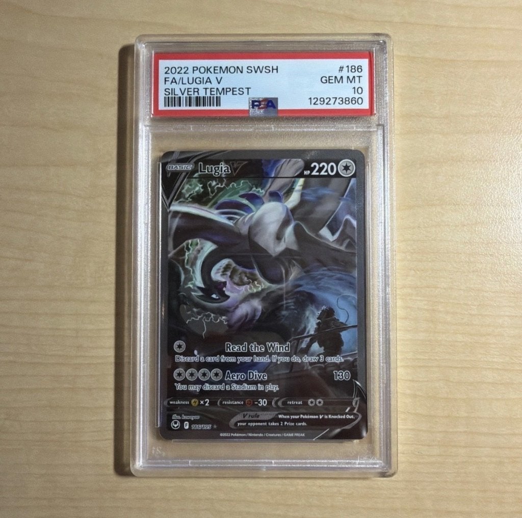 Lugia V 186/195 PSA 10, Ophalen of Verzenden, Nieuw, Losse kaart, Foil