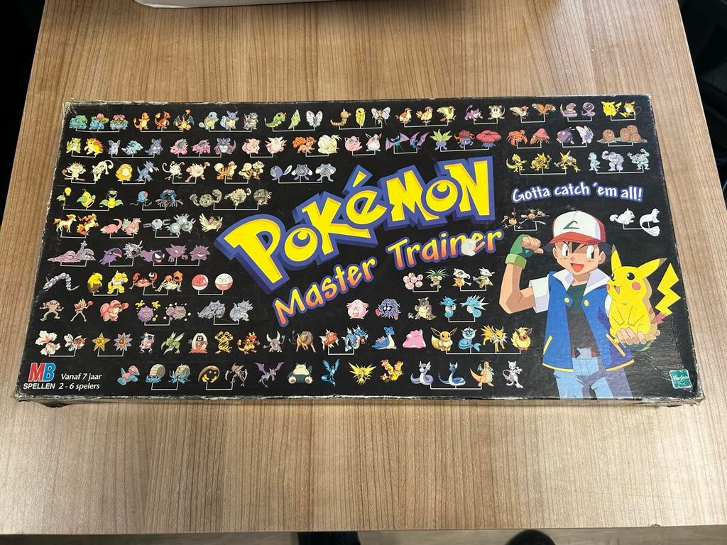 Pokémon Master Trainer Bordspel - Compleet op enkele onderde, Drie of vier spelers, Ophalen of Verzenden, Gebruikt