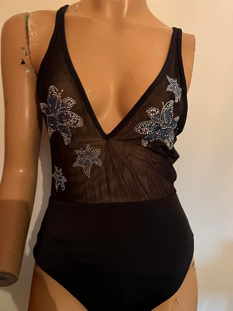 CALZEDONIA badpak met strass maat S origineel zgan, Kleding | Dames, Badmode en Zwemkleding, G, Zwart, G, Calzedonia