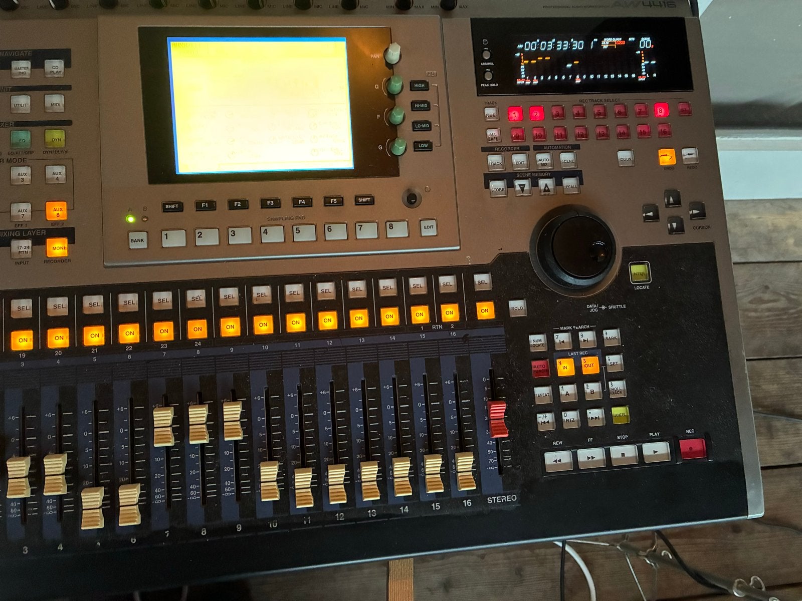 Yamaha AW4416 Workstation 16-sporen met extra's, Ophalen of Verzenden, Gebruikt