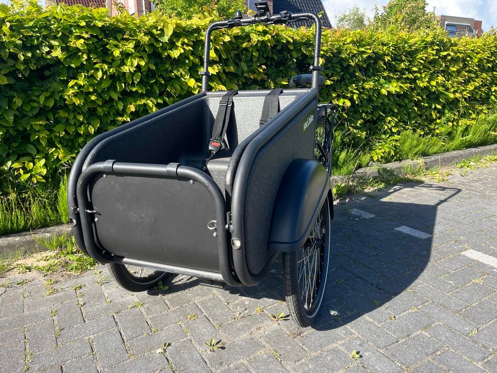 Socibike elektrische bakfiets compact zwart, Fietsen en Brommers, Fietsen | Bakfietsen, 2 kinderen, Schijfrem, Ophalen, Overige merken