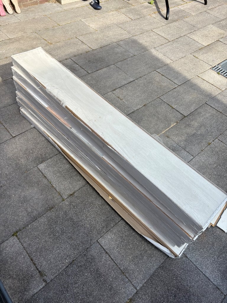 Laminaat swiss floors white oak 14,9m2, Ophalen, Overige kleuren, Zo goed als nieuw, 10 tot 25 m²