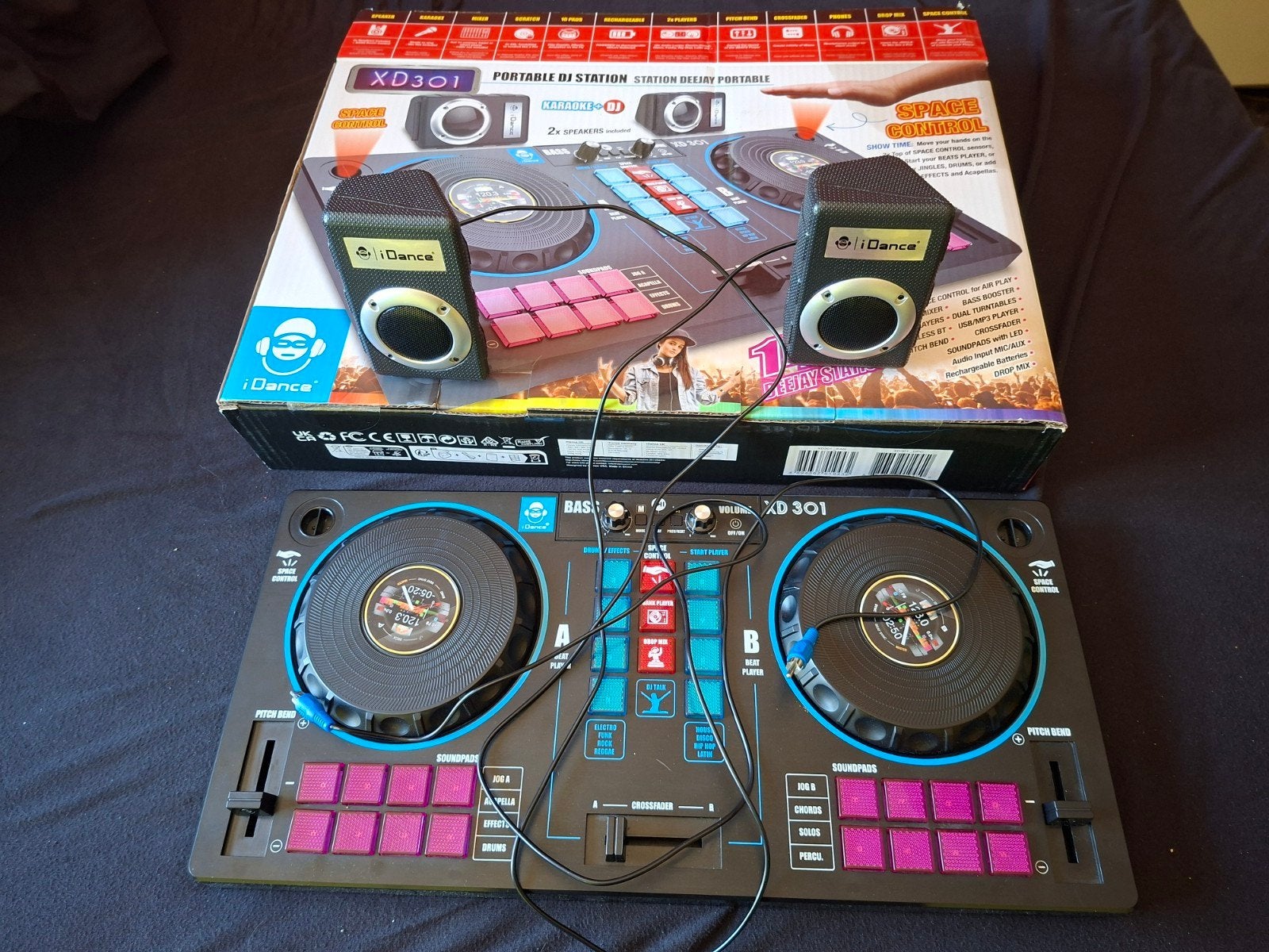 iDance XD301 Draagbare DJ Station met Dubbele Draaitafels, Ophalen of Verzenden, Overige merken