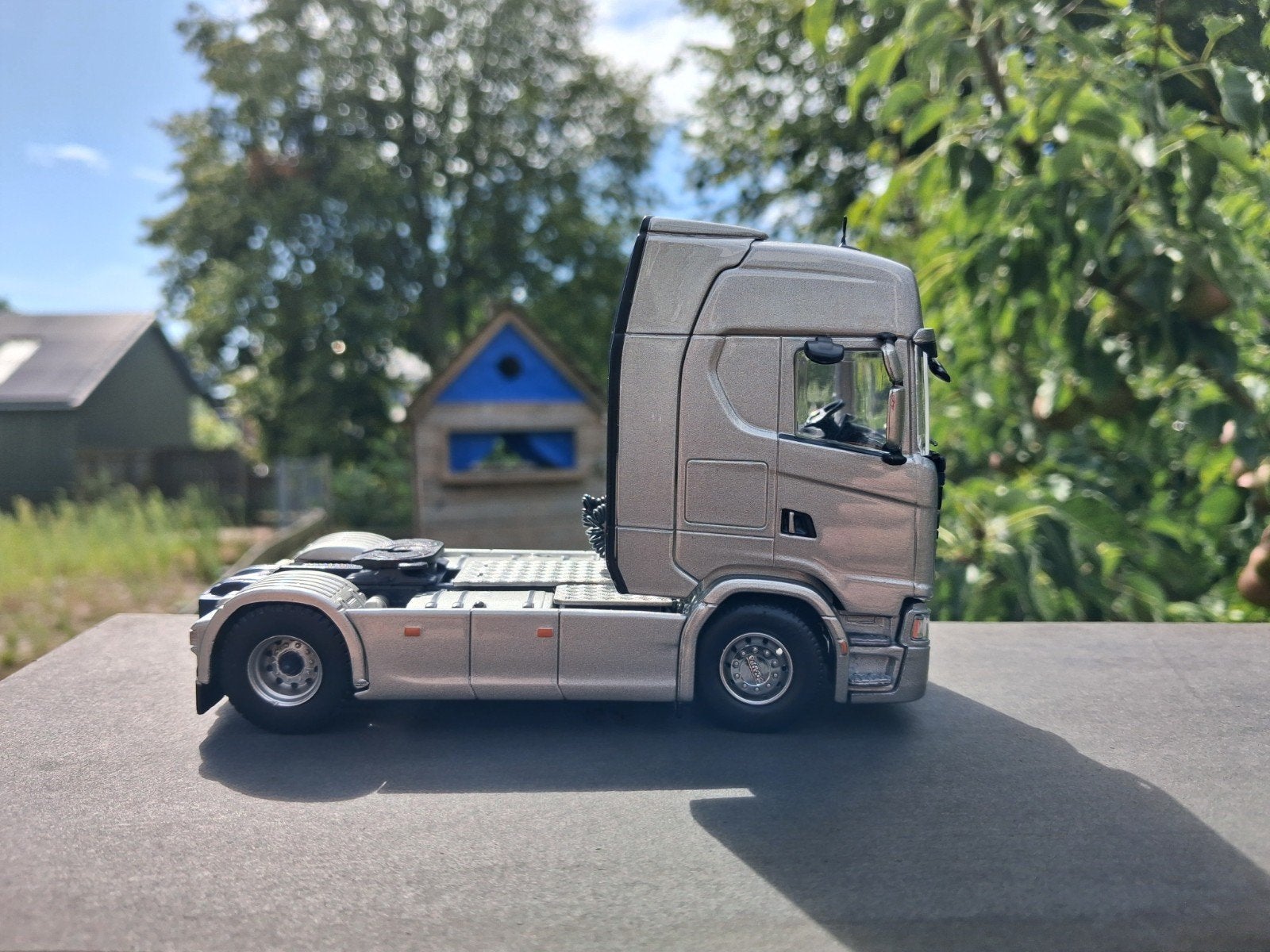 Tekno Scania NG trekker 4x2 EHD TRANS, Hobby en Vrije tijd, Modelauto's | 1:50, Ophalen of Verzenden, Gebruikt, Bus of Vrachtwagen
